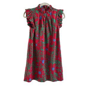 Jude Connally Women XS Mod Daisy Green Retro Jude Cloth Shari Shift Dress